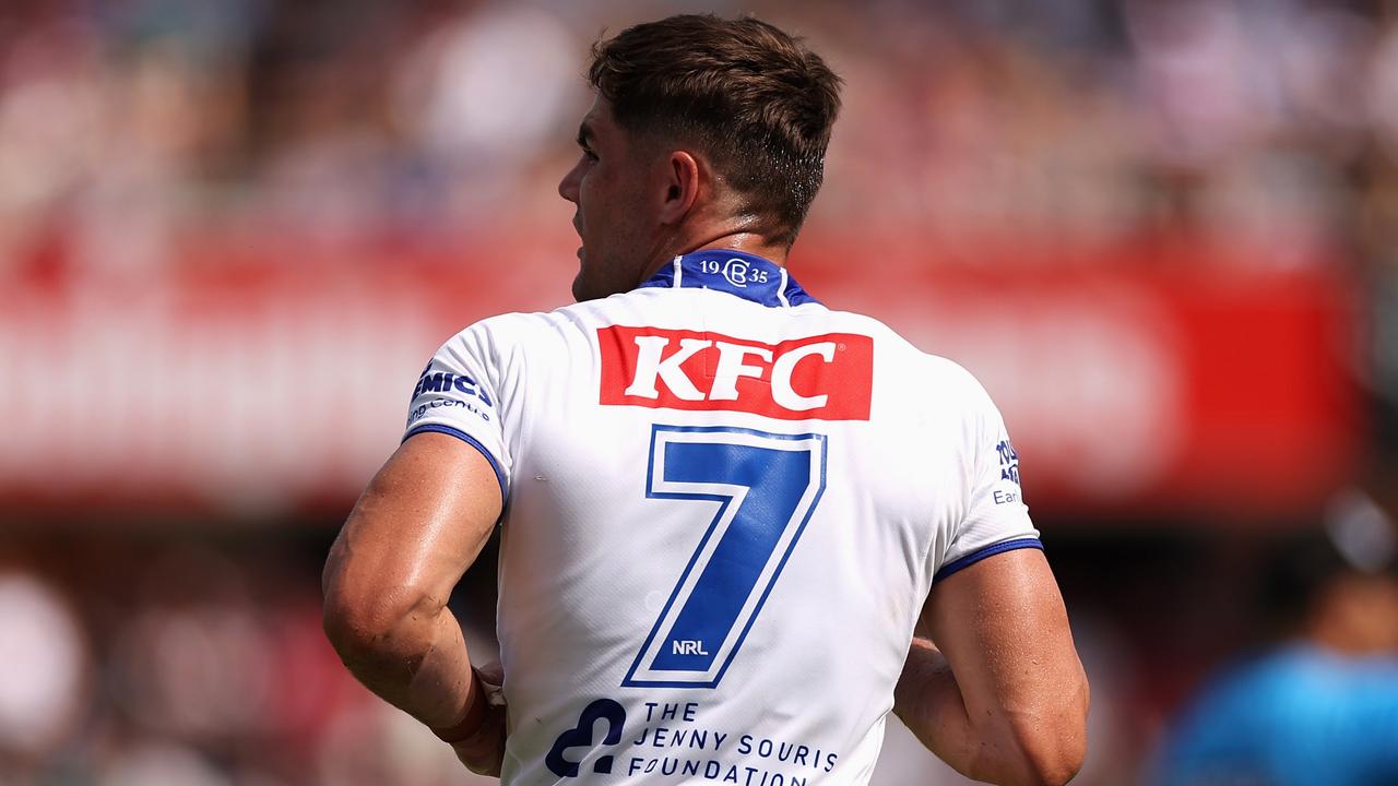 Kyle Flanagan had one of his better games for the Bulldogs last week and should continue to improve under new coach Cameron Ciraldo. Picture: Cameron Spencer / Getty Images