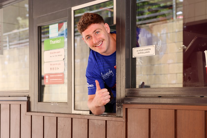 Did someone say KFC? Max King visits a local KFC to celebrate them coming on board as a major sponsor for the Bulldogs.